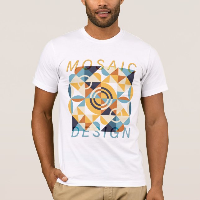 Camiseta Patrón de arte mosaico (Anverso)