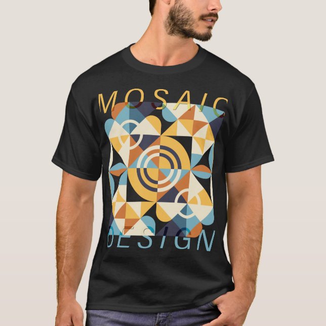 Camiseta Patrón de arte mosaico (Anverso)