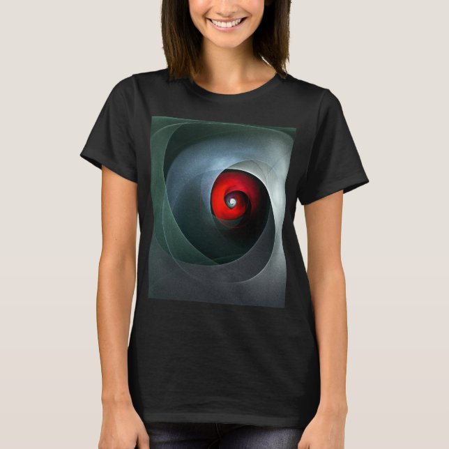 Camiseta Patrón De Arte Resumen Artístico Moderno De Swirl  (Anverso)