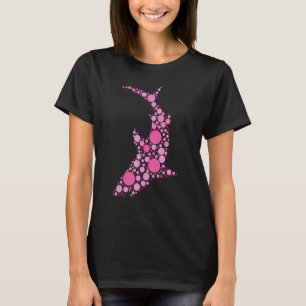Camiseta Patrón de Arte Tiburón Colorido Septiembre Interna
