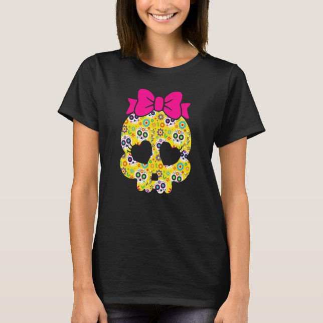 Camiseta Patrón De Azúcar S Día De Los Muertos (Anverso)