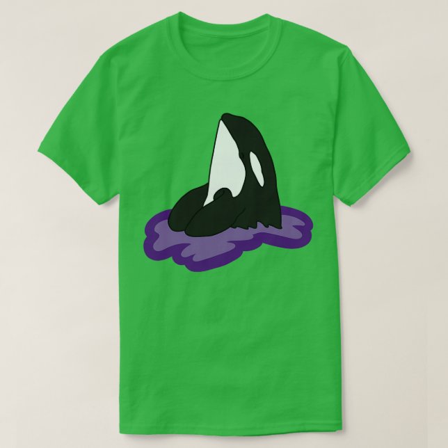 Camiseta Patrón de ballena asesina de orca (Diseño del anverso)
