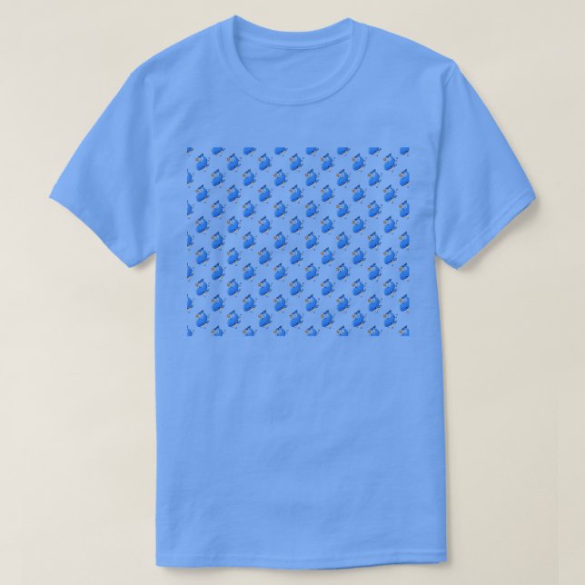 Camiseta Patrón de ballenas (Diseño del anverso)