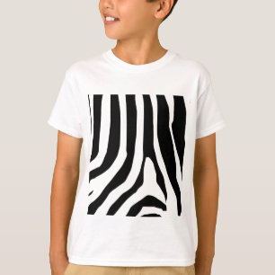 Camiseta Patrón de bandas de impresión de cebra