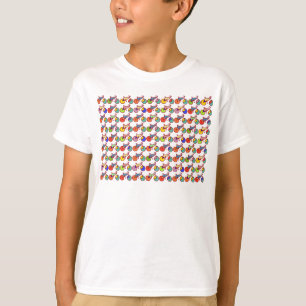 Camiseta Patrón de bicicletas coloridas