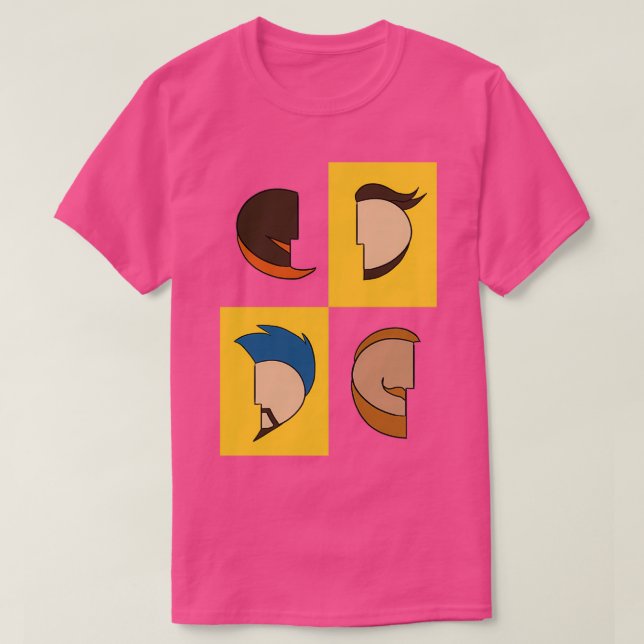 Camiseta Patrón de bigotes (Diseño del anverso)