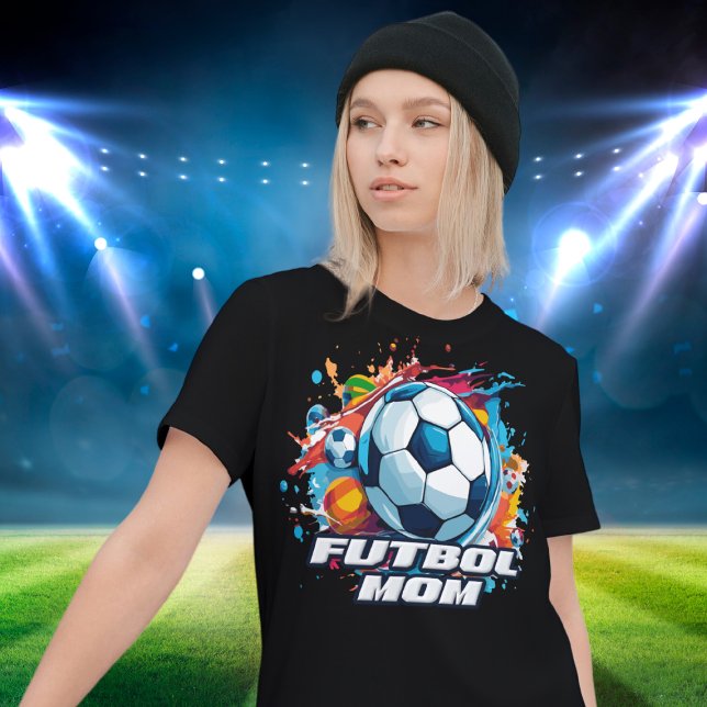 Camiseta Patrón de bola de fútbol de la mamá Futbol (Subido por el creador)
