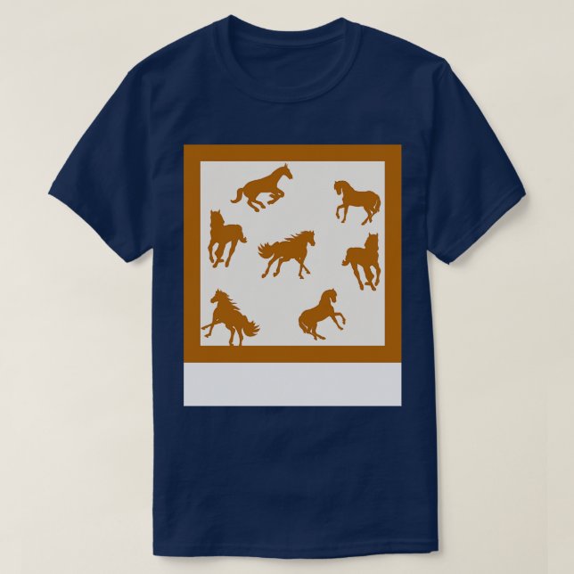 CAMISETA PATRÓN DE CABALLO COWL WILD (Diseño del anverso)