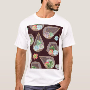 Camiseta Patrón de Cactus exitoso detallado sin inconvenien