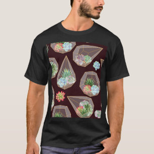 Camiseta Patrón de Cactus exitoso detallado sin inconvenien
