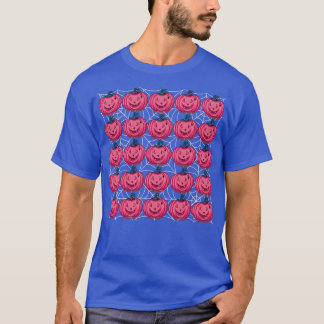 Camiseta Patrón de calabazas rosadas