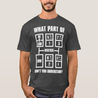 Camiseta Patrón de cambio de engranaje para hombres