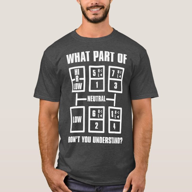 Camiseta Patrón de cambio de engranaje para hombres (Anverso)