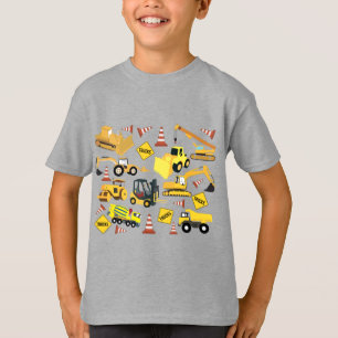 Camiseta Patrón de camiones de construcción