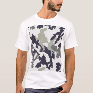 Camiseta Patrón de camuflaje clásico de bosque para hombre