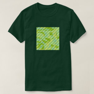 Camiseta Patrón de Camuflaje de Primavera Cuadrado Cortado