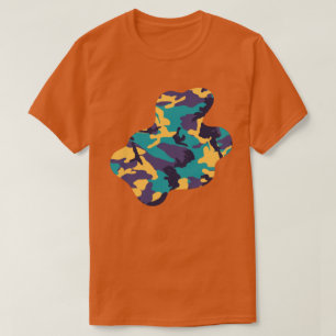 Camiseta Patrón de Camuflaje de Verano Pintura Splat v3