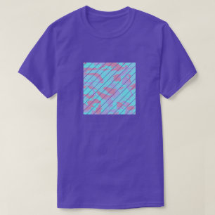 Camiseta Patrón de camuflaje pastel genial en forma cuadrad