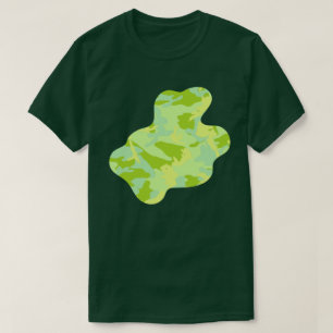 Camiseta Patrón de Camuflaje Primavera Pintura Splat v3