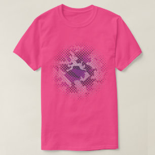 Camiseta Patrón de Camuflaje PurpleBerry Semitono