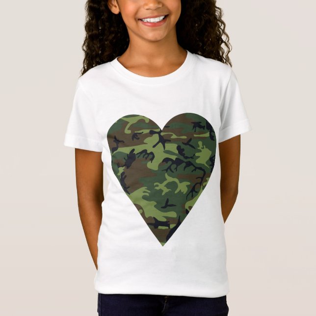 Camiseta Patrón de camuflaje verde, patrón militar, ejércit (Anverso)