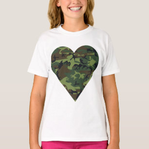 Camiseta Patrón de camuflaje verde, patrón militar, ejércit
