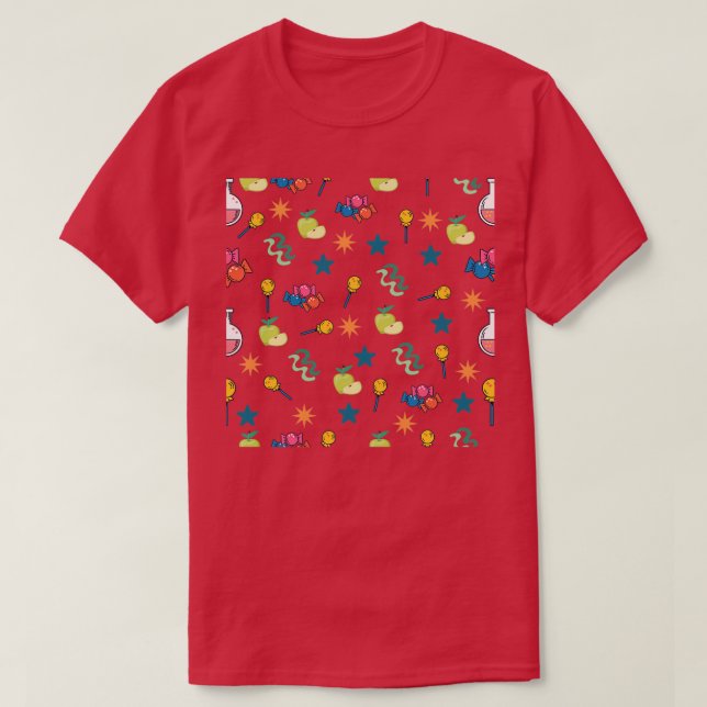 Camiseta Patrón de Candy de manzana (Diseño del anverso)