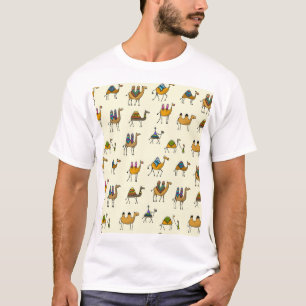 Camiseta Patrón de caravanas decorativas sin foco