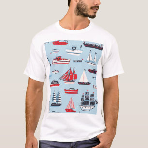 Camiseta Patrón de cartón de transporte de agua de vintage