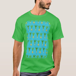 Camiseta Patrón de cebolla y puerros