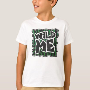 Camiseta Patrón de cebra verde y negra de Wild Me