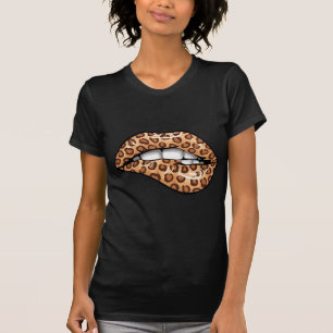 Camiseta Patrón de cheetah con manchas marrones leopardo la
