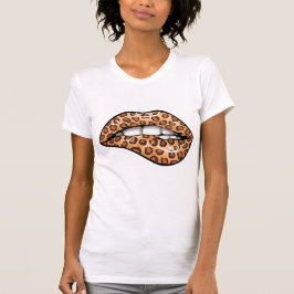 Camiseta Patrón de cheetah con manchas marrones leopardo la