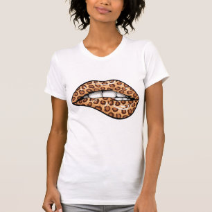 Camiseta Patrón de cheetah con manchas marrones leopardo la