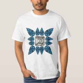 Camiseta Patrón de cian