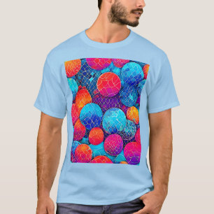 Camiseta Patrón de círculo vibrante