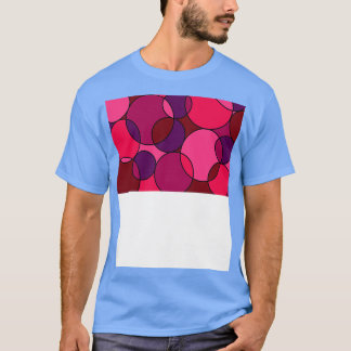 Camiseta Patrón de círculos rosados de bonito