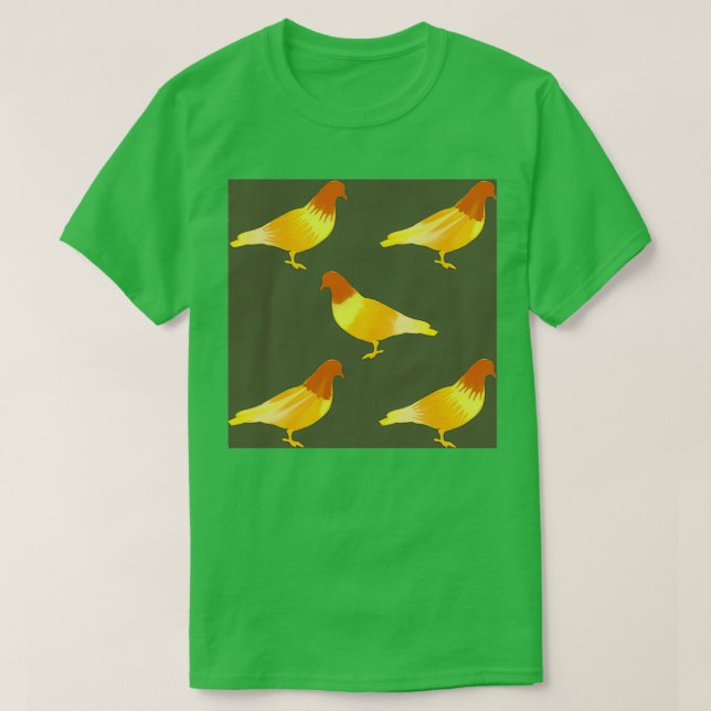 Camiseta Patrón de cirujanos de potencia en amarillo y marr (Diseño del anverso)