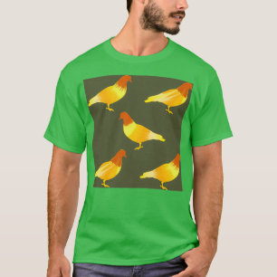 Camiseta Patrón de cirujanos de potencia en amarillo y marr