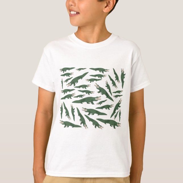 Camiseta Patrón de cocodrilo de lagrima (Anverso)