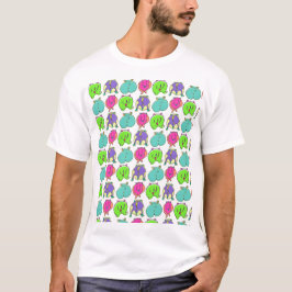Camiseta Patrón de colisiones coloridas