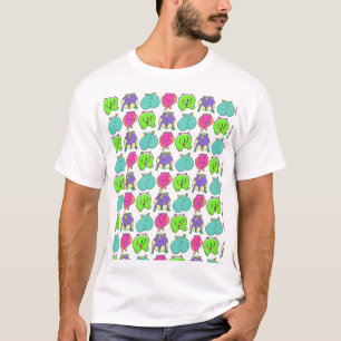 Camiseta Patrón de colisiones coloridas
