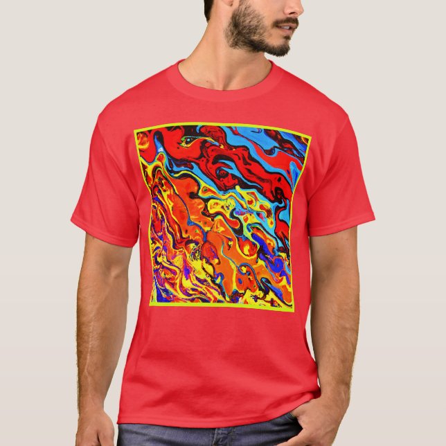 Camiseta Patrón de Color Audaz (Anverso)