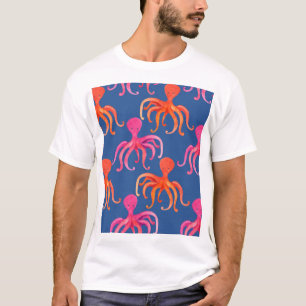 Camiseta Patrón de color de Octopus Personalizado colorido