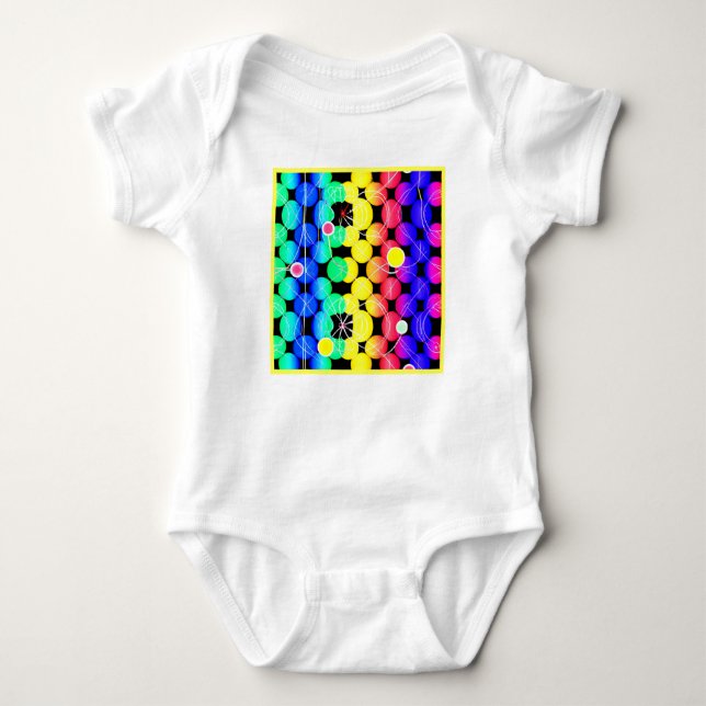 Camiseta Patrón de colores vibrantes (Anverso)