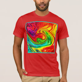 Camiseta Patrón de colores vibrantes