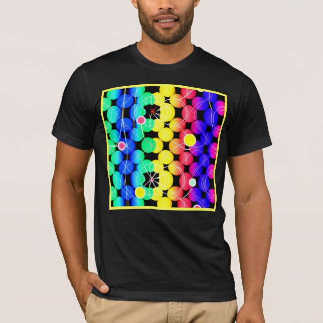 Camiseta Patrón de colores vibrantes (Anverso)
