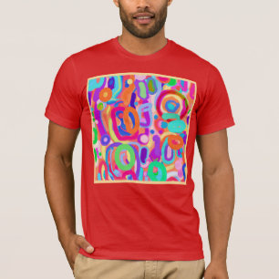 Camiseta Patrón de colores vivos brillantes