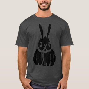 Camiseta Patrón de conejito negro de Art Nouveau sobre fond