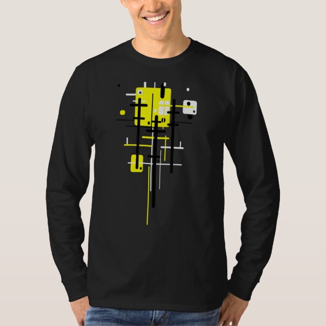 Camiseta Patrón de construcción de arquitecto Resumen indus (Anverso)